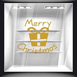 Χριστουγεννιάτικο Αυτοκόλλητο - Merry Christmas Δώρο