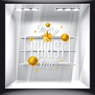 Αυτοκόλλητο Βιτρίνας - Χριστουγεννιάτικο 13