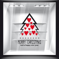 Αυτοκόλλητο Βιτρίνας - Χριστουγεννιάτικο 17