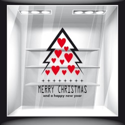 Αυτοκόλλητο Βιτρίνας - Χριστουγεννιάτικο 17