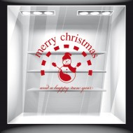 Αυτοκόλλητο Βιτρίνας - Χριστουγεννιάτικο 19