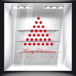 Αυτοκόλλητο Βιτρίνας - Χριστουγεννιάτικο 23