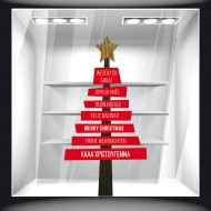 Αυτοκόλλητο Βιτρίνας - Χριστουγεννιάτικο 24