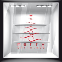 Αυτοκόλλητο Βιτρίνας - Χριστουγεννιάτικο 25