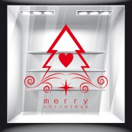 Αυτοκόλλητο Βιτρίνας - Χριστουγεννιάτικο 32