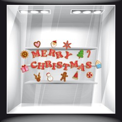 Αυτοκόλλητο Βιτρίνας - Χριστουγεννιάτικο 33