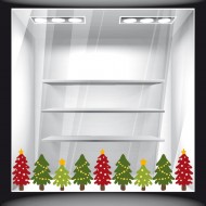 Αυτοκόλλητο Βιτρίνας - Χριστουγεννιάτικο 34 (Μπορντούρα)