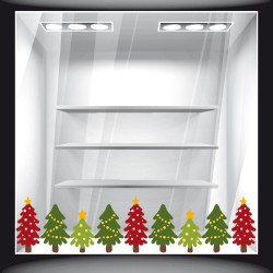 Αυτοκόλλητο Βιτρίνας - Χριστουγεννιάτικο 34 (Μπορντούρα)