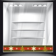 Αυτοκόλλητο Βιτρίνας - Χριστουγεννιάτικο 35 (Μπορντούρα)