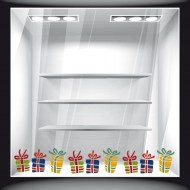 Αυτοκόλλητο Βιτρίνας - Χριστουγεννιάτικο 36 (Μπορντούρα)