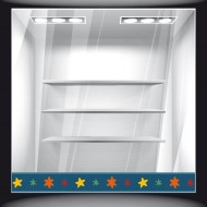 Αυτοκόλλητο Βιτρίνας - Χριστουγεννιάτικο 37 (Μπορντούρα)