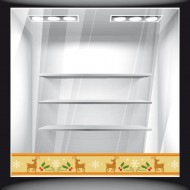 Αυτοκόλλητο Βιτρίνας - Χριστουγεννιάτικο 38 (Μπορντούρα)