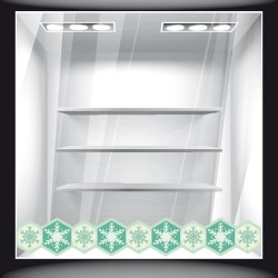 Αυτοκόλλητο Βιτρίνας - Χριστουγεννιάτικο 39 (Μπορντούρα)