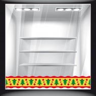 Αυτοκόλλητο Βιτρίνας - Χριστουγεννιάτικο 41 (Μπορντούρα)