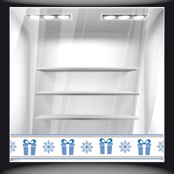 Αυτοκόλλητο Βιτρίνας - Χριστουγεννιάτικο 42 (Μπορντούρα)