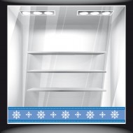 Αυτοκόλλητο Βιτρίνας - Χριστουγεννιάτικο 44 (Μπορντούρα)