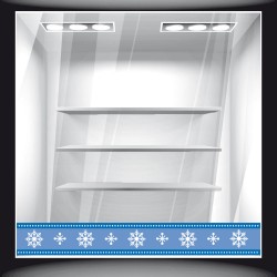 Αυτοκόλλητο Βιτρίνας - Χριστουγεννιάτικο 44 (Μπορντούρα)