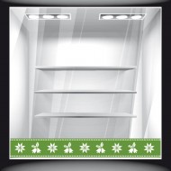 Αυτοκόλλητο Βιτρίνας - Χριστουγεννιάτικο 45 (Μπορντούρα)