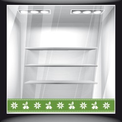 Αυτοκόλλητο Βιτρίνας - Χριστουγεννιάτικο 45 (Μπορντούρα)