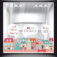 Αυτοκόλλητο Βιτρίνας - Χριστουγεννιάτικο 80