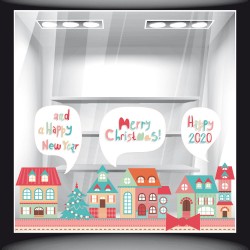 Αυτοκόλλητο Βιτρίνας - Χριστουγεννιάτικο 80