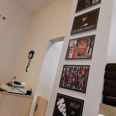 PVC-Forex με αυτοκόλλητο για ψητοπωλείο