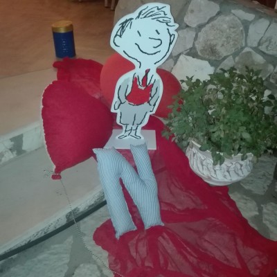 PVC Forex για βάπτιση με αυτοκόλλητο βινυλίου - Ανθρωπάκι